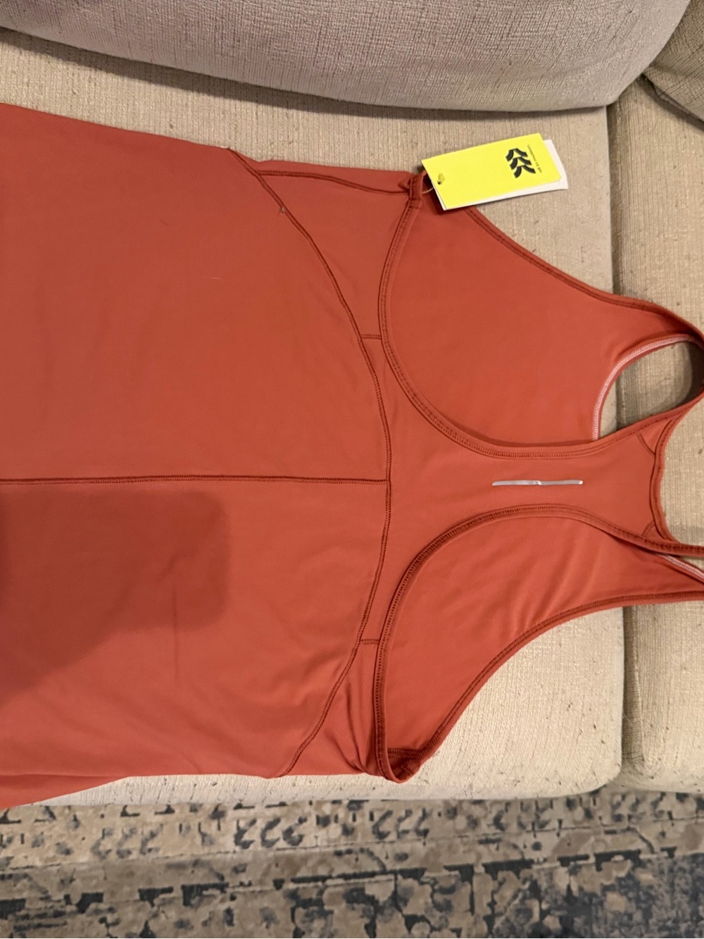 Rust Red Athletic Racerback Tank - Picture 2 of 2